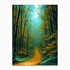 Path In The Woods 1 Canvas Print