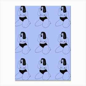 Curvy Queen Canvas Print