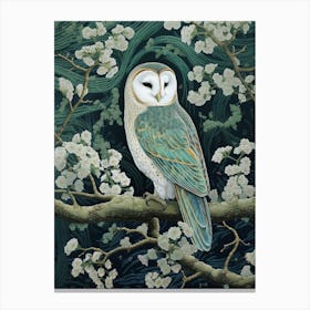 Ohara Koson Inspired Bird Painting Barn Owl 3 Canvas Print