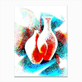 colord vases 6 Canvas Print