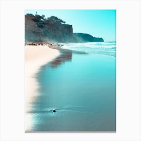 Waves And Sand Canvas Print