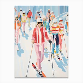 Val Thorens   France, Ski Resort Illustration 0 Canvas Print