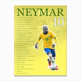 Neymar Jr Brazil 1 Canvas Print