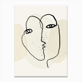 Two Faces Canvas Print