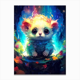 Little Mouse In The Forest Canvas Print