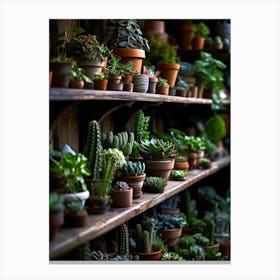 Cactus Garden plant lover Canvas Print