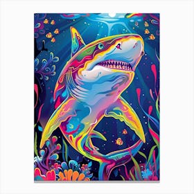 Shark In The Ocean Canvas Print