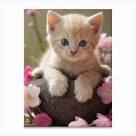 Cute Kitten Canvas Print