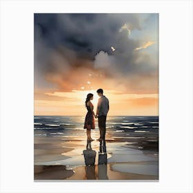 Love Of Couple Canvas Print