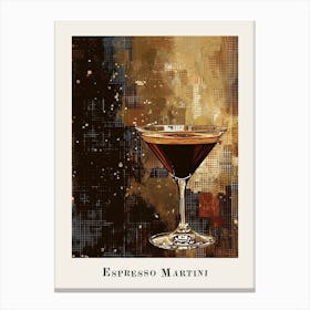 Espresso Martini Tile Poster 1 Canvas Print