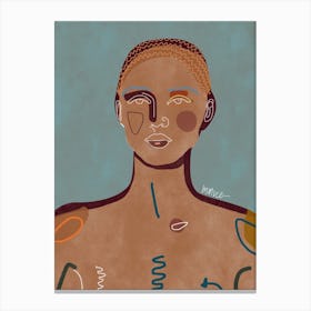 Portrait by mmvce Canvas Print