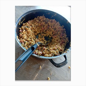 Pan With Food In It Canvas Print