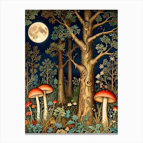 William Morris Mushroom Forest 1 Canvas Print