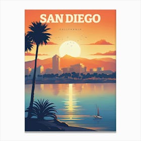 San Diego California Travel Canvas Print
