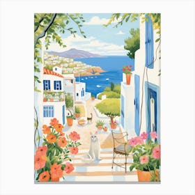 Bodrum Turkey 9 Illustration Canvas Print