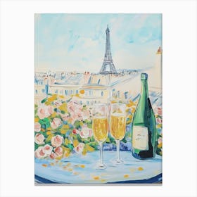 Champagne In Paris Canvas Print