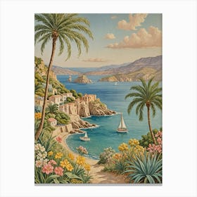 Mediterranean Seascape Canvas Print