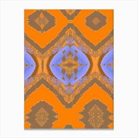 Abstract Orange And Blue Canvas Print