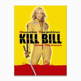 Kill Bill Official Film Action Sword Canvas Print
