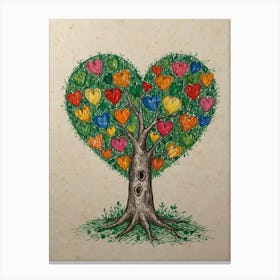 Heart Tree 12 Canvas Print