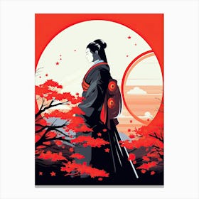 Calm Samurai Tranquility Canvas Print