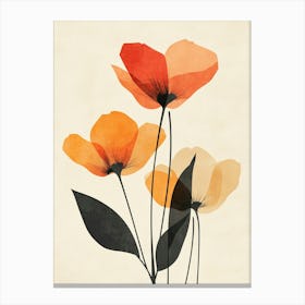 Orange Poppies 2 Canvas Print