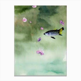 Flying Fish Storybook Watercolour Canvas Print