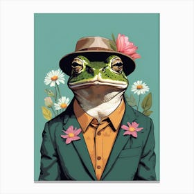 Frog In A Suit (8) Canvas Print