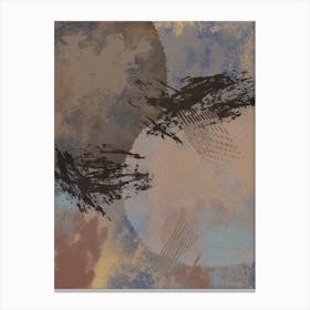 Abstract Painting With Shapes 1 Canvas Print