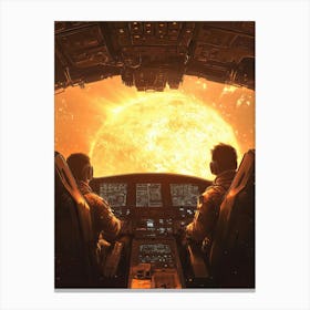 Astronauts In Space Canvas Print