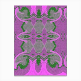 Abstract Pink And Green Canvas Print