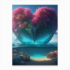 Flower Water Oasis Canvas Print