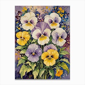 Pansies no1 Canvas Print