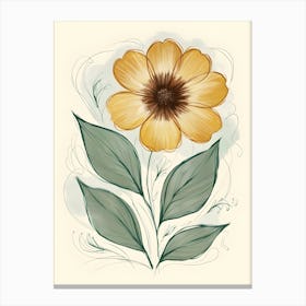 Yellow Flower 3 Canvas Print