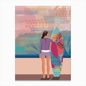 Surfer Waves Canvas Print
