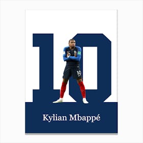 Kylian Mbappé 1 Canvas Print