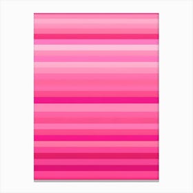 Pink Striped Background Canvas Print