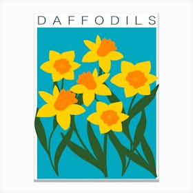 Daffodil Spring Flower Canvas Print
