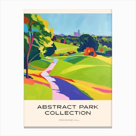 Abstract Park Collection Poster Primrose Hill London 3 Canvas Print