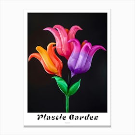 Bright Inflatable Flowers Poster Fuchsia 1 Canvas Print