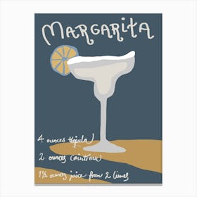 Cocktail Poster Margaritha_2026589 Canvas Print