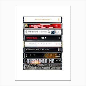 Radiohead - Collected Albums - Cassette Print Canvas Print