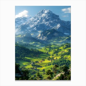 Swiss Alps Canvas Print