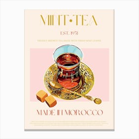 Mint Tea Mid Century Canvas Print