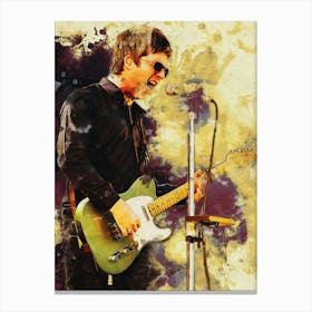 Smudge Noel Gallaghers High Flying Birds Live Canvas Print