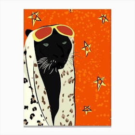 Panther in Style Canvas Print