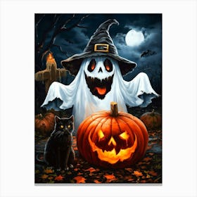 Halloween Ghost 1 Canvas Print