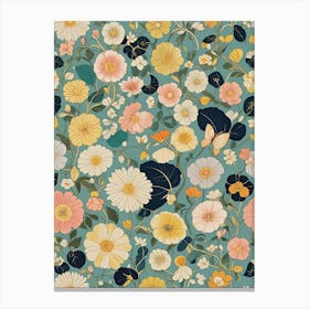 Floral Confetti Canvas Print