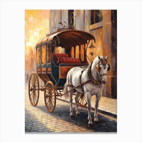 Horse And Carriage Canvas Print