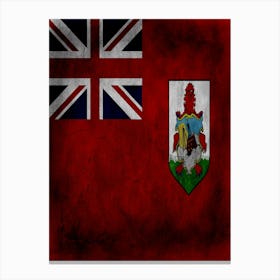 Bermuda Flag Texture Canvas Print